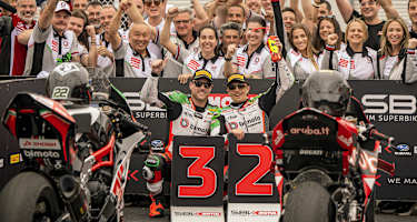 Beide Bimota-Piloten auf dem Podium gab es bisher nur einmal