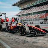 Lewis Hamilton im Ferrari