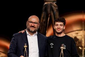 Aprilia-Dreamteam Fabiano Sterlacchini und Marco Bezzecchi