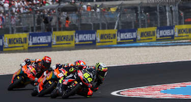 David Munoz kurz vor dem Sturz in der letzten Runde des Ungarn-GP