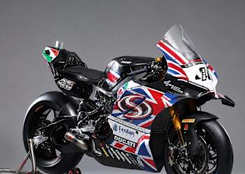 Der Union Jack ziert die Advocates-Ducati