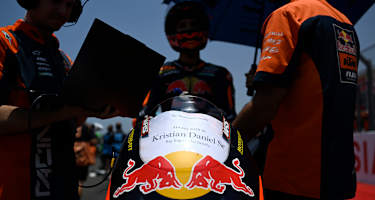 Brian Uriarte in der Startaufstellung des Indonesien-GP