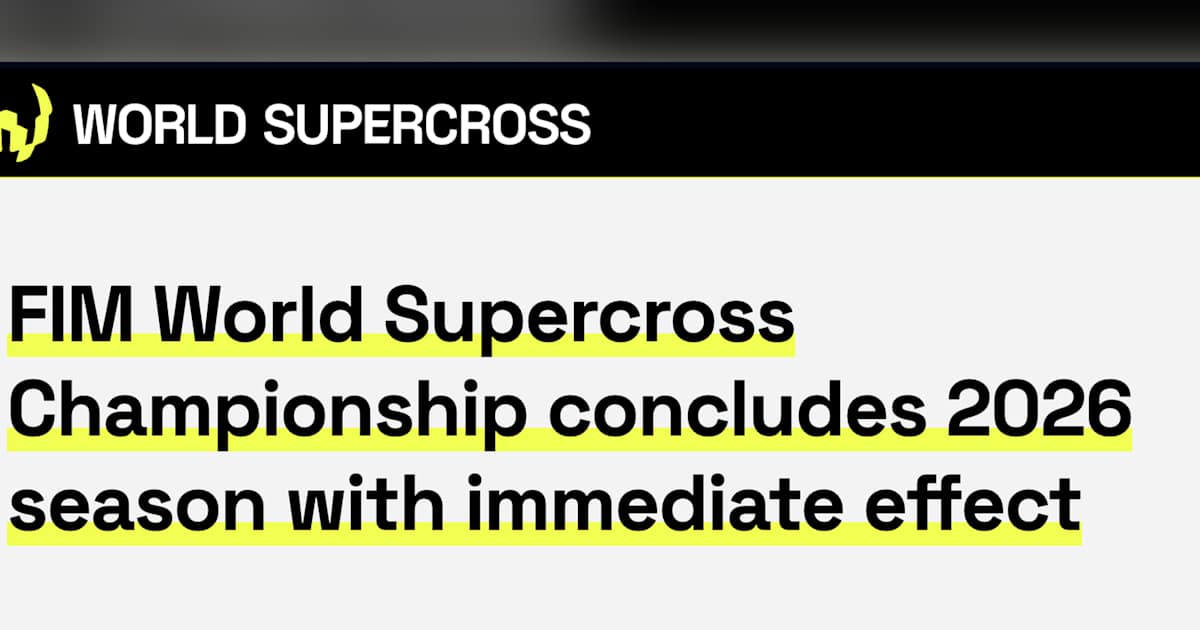 Ending as predicted: Supercross World Championship ends 2026 season ...
