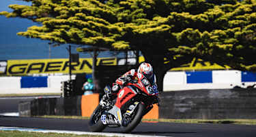 Einer von nur zwei MV Agusta-Piloten: Andrea Giombini