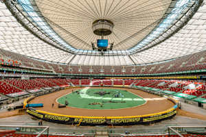 Das prachtvolle Stadion in Warschau