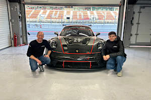 Christian Land und Bastian Buus beim Test in Barcelona