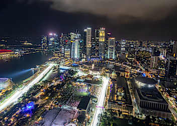 Einzigartige Atmosphäre beim Singapur-GP