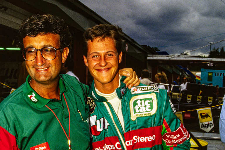Eddie Jordan und Michael Schumacher 1991