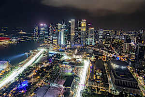 Einzigartige Atmosphäre beim Singapur-GP