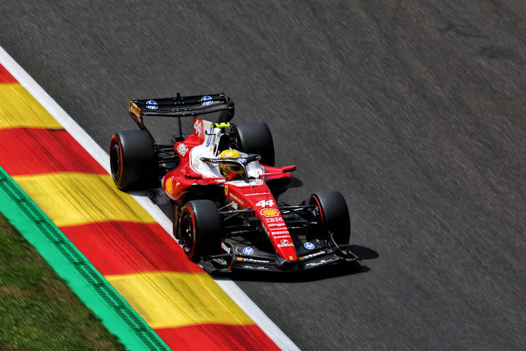 Lewis Hamilton im Ferrari