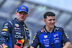 Max Verstappen und Isack Hadjar