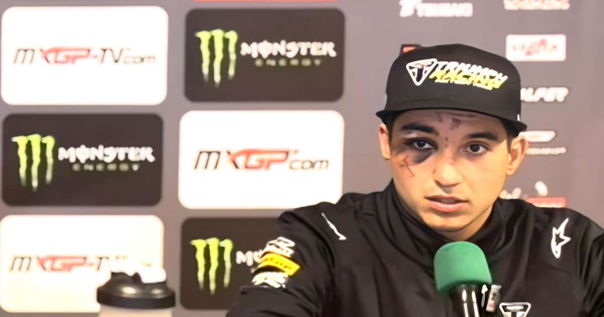 MX2 World Championship leader Guillem Farres (Triumph) got off lightly ...