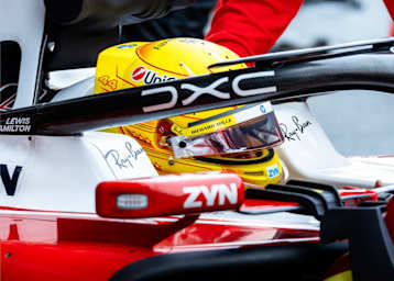 Lewis Hamilton im Ferrari