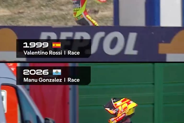 Gonzalez feierte standesgemäß – wie Valentino Rossi in Jerez 1999