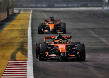 Lando Norris und Oscar Piastri in Singapur