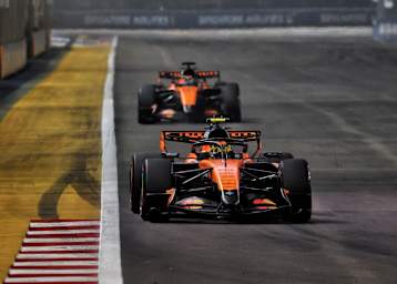 Lando Norris und Oscar Piastri in Singapur