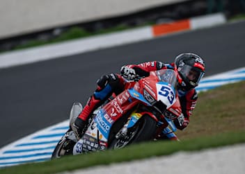 Valentin Debise auf der neuen ZX Moto