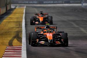 Lando Norris und Oscar Piastri in Singapur