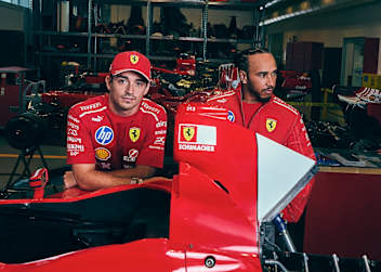 Charles Leclerc und Lewis Hamilton
