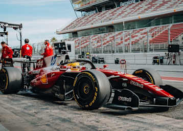 Lewis Hamilton im Ferrari