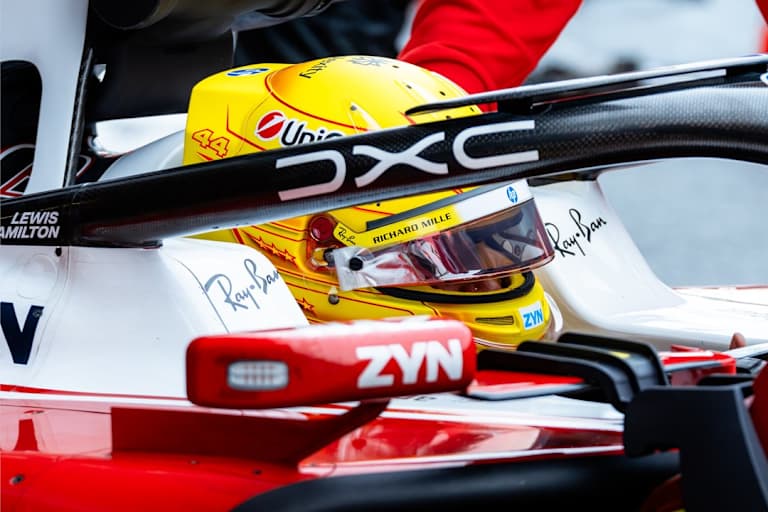 Lewis Hamilton im Ferrari