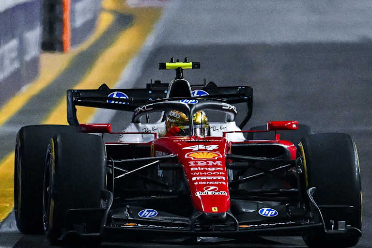 Lewis Hamilton im Ferrari