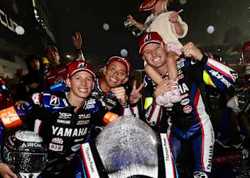 Erneut auf Platz 2: Yamaha mit Locatelli, Nakasuga und Miller