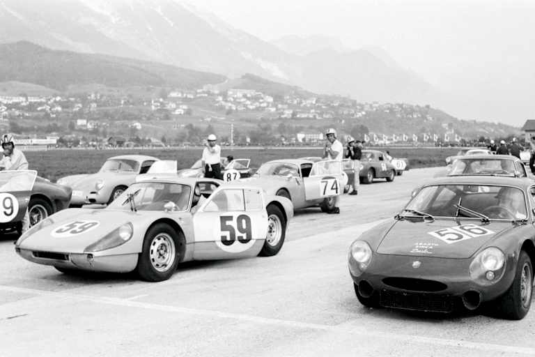 Innsbruck 1964: GT-Stars in Reihe 1: Franco Patria, Udo Schütz
