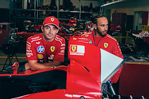 Charles Leclerc und Lewis Hamilton