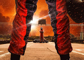 Wer war der geheimnisvolle Fahrer auf der Kartbahn?