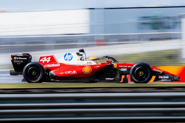 Lewis Hamilton in Fiorano