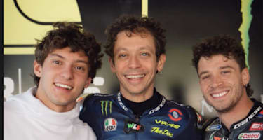 Kimi Antonelli, Valentino Rossi und Marco Bezzecchi