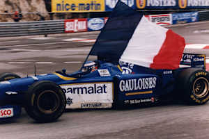 Monaco-GP-Sieger Olivier Panis 1996 mit seinem Ligier