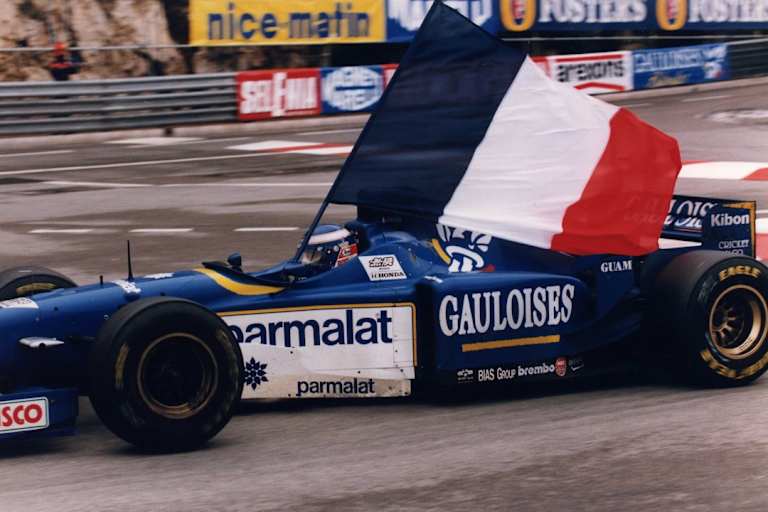 Monaco-GP-Sieger Olivier Panis 1996 mit seinem Ligier