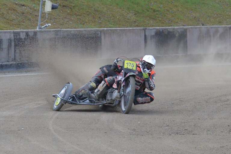 Imanuel Schramm und Lene Laise beim Training in Haunstetten