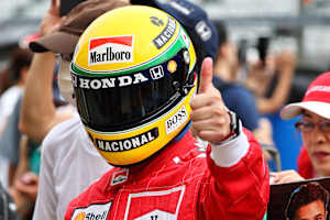 Der falsche Ayrton Senna 2023 in Suzuka