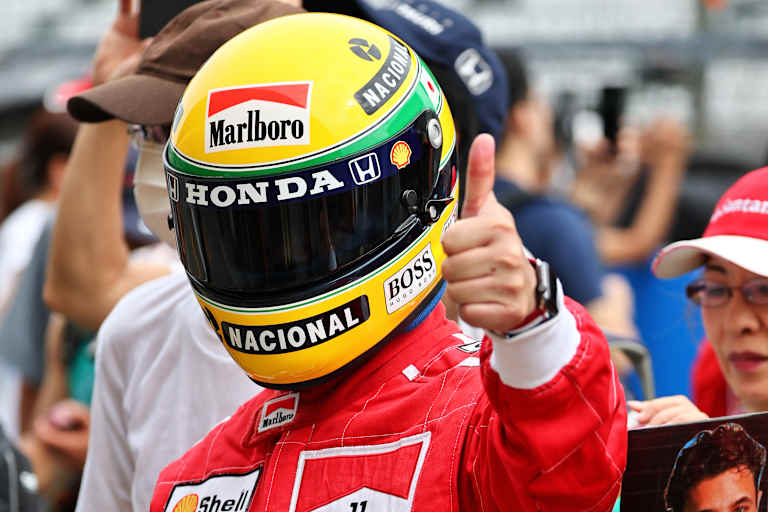 Der falsche Ayrton Senna 2023 in Suzuka