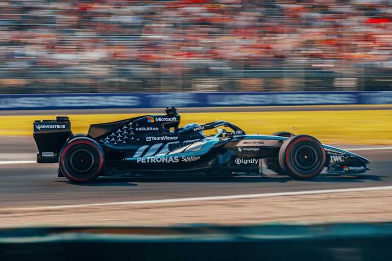 George Russell in Monza