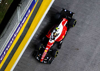 Lewis Hamilton in Singapur