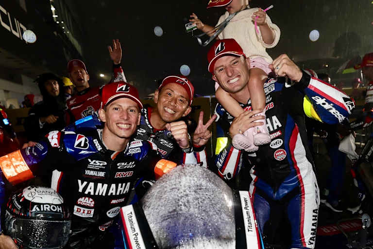 Erneut auf Platz 2: Yamaha mit Locatelli, Nakasuga und Miller