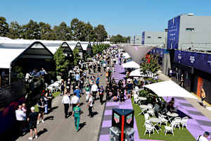 Das Fahrerlager in Melbourne