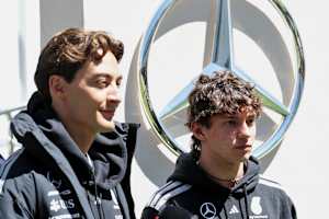 George Russell und Kimi Antonelli sind im Kanada-Sprint die Gejagten