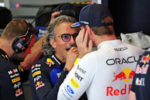 Laurent Mekies und Max Verstappen