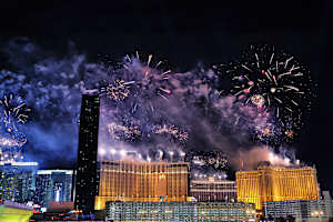 Feuerwerk nach dem Las-Vegas-GP 2025