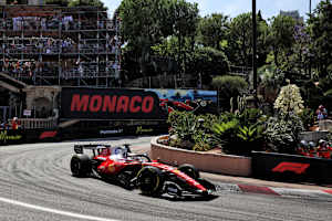 Da fuhr er noch: Charles Leclerc in Monaco