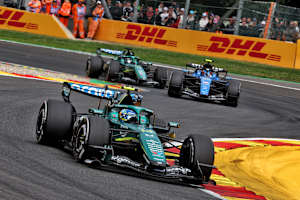 Der Aston Martin von Fernando Alonso in Spa