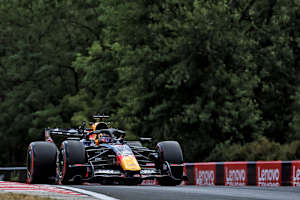 Max Verstappen unterwegs auf dem Hungaroring