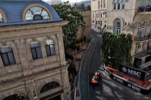 Lando Norris auf dem Baku City Circuit