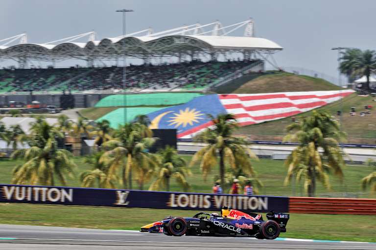 Max Verstappen auf dem Sepang International Circuit