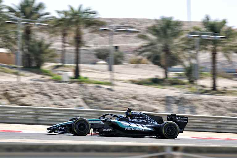 George Russell im Mercedes